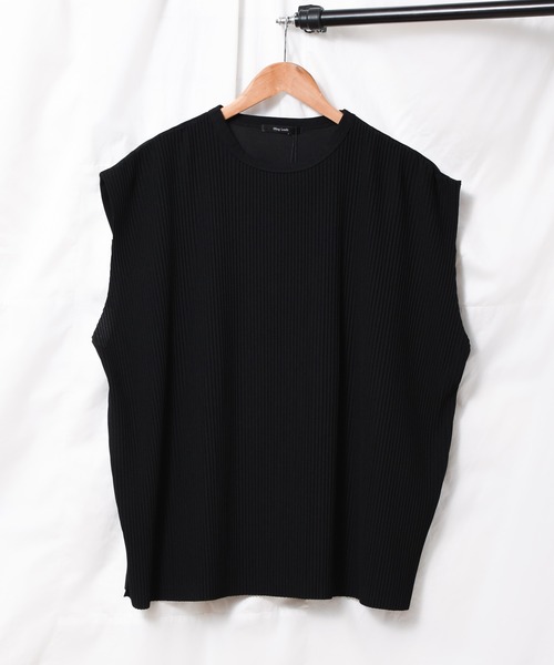 Bling Leads（ブリングリーズ）の「《Bling leads》プリーツ　オーバーベスト（ベスト・メンズ・ブラック/グレイッシュベージュ/グレー/グレイッシュブルー・LARGE/MEDIUM）」の19枚目の写真