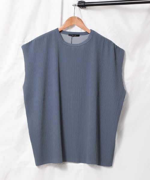 Bling Leads（ブリングリーズ）の「《Bling leads》プリーツ　オーバーベスト（ベスト・メンズ・ブラック/グレイッシュベージュ/グレー/グレイッシュブルー・LARGE/MEDIUM）」の21枚目の写真