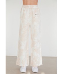 ALEXIA STAM | Logo Tie Dye Wide Leg Sweat Pants/ロゴタイダイワイドレッグスウェットパンツ(スウェットパンツ)