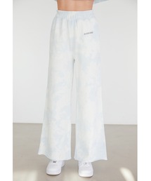 ALEXIA STAM | Logo Tie Dye Wide Leg Sweat Pants/ロゴタイダイワイドレッグスウェットパンツ(スウェットパンツ)