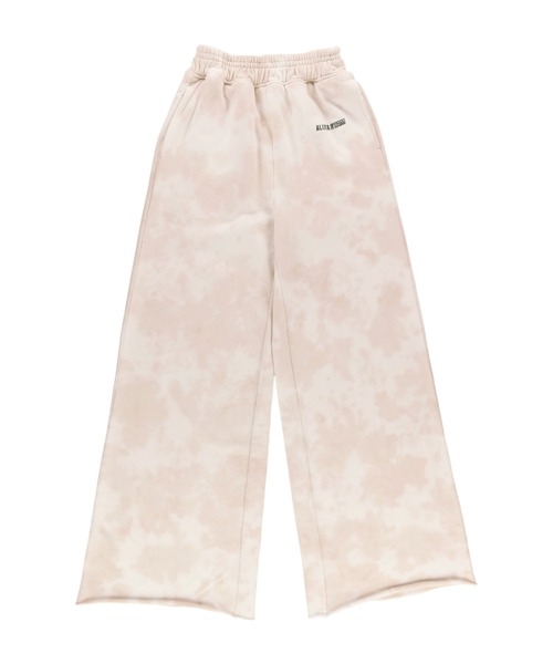 ALEXIA STAM（アリシアスタン）の「Logo Tie Dye Wide Leg Sweat Pants/ロゴタイダイワイドレッグスウェットパンツ（スウェットパンツ・レディース・ベージュ/ブルー・S/M）」の11枚目の写真