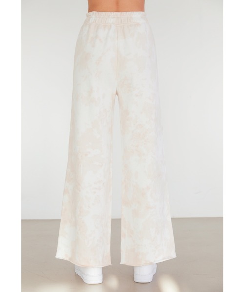 ALEXIA STAM（アリシアスタン）の「Logo Tie Dye Wide Leg Sweat Pants/ロゴタイダイワイドレッグスウェットパンツ（スウェットパンツ・レディース・ベージュ/ブルー・S/M）」の8枚目の写真
