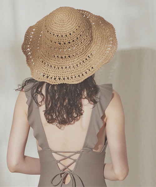 SEA DRESS（シードレス）の「ﾍﾟｰﾊﾟｰﾊｯﾄ（ハット・レディース・ベージュ・FREE）」の2枚目の写真
