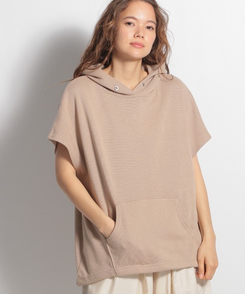 niko and...（ニコアンド）の「リブフレンチスリーブパーカー  