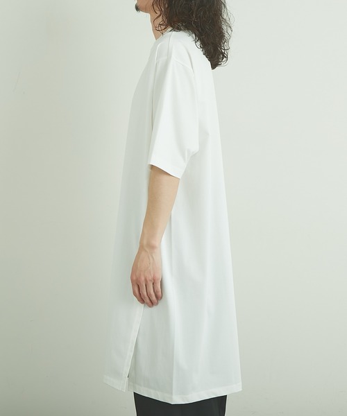 Lui's（ルイス）の「110cmスリットロングTシャツ（Tシャツ/カットソー・メンズ・ホワイト/ブラック/グリーン・FREE）」の11枚目の写真