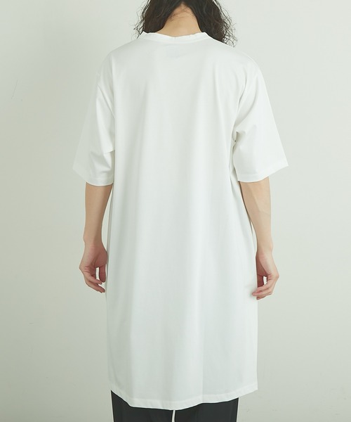 Lui's（ルイス）の「110cmスリットロングTシャツ（Tシャツ/カットソー・メンズ・ホワイト/ブラック/グリーン・FREE）」の14枚目の写真