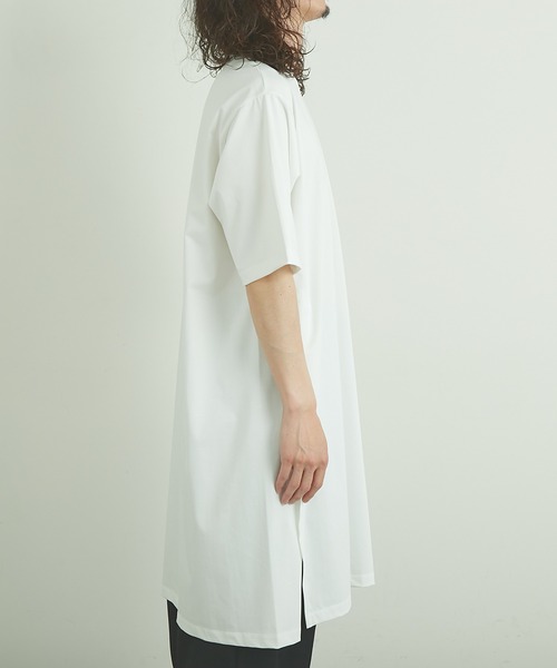 Lui's（ルイス）の「110cmスリットロングTシャツ（Tシャツ/カットソー・メンズ・ホワイト/ブラック/グリーン・FREE）」の5枚目の写真