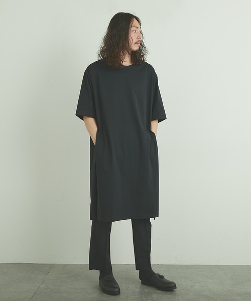 Lui's（ルイス）の「110cmスリットロングTシャツ（Tシャツ/カットソー・メンズ・ホワイト/ブラック/グリーン・FREE）」の19枚目の写真