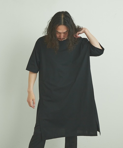 Lui's（ルイス）の「110cmスリットロングTシャツ（Tシャツ/カットソー・メンズ・ホワイト/ブラック/グリーン・FREE）」の15枚目の写真