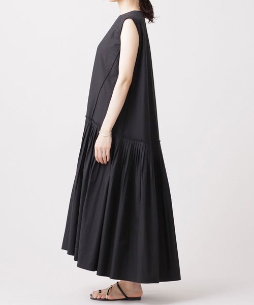 新品未使用　タグ付き　ナノユニバース　池田敬コラボ　ワンピース 楽天市場】スタイリスト池田敬コラボ ティアードワンピース