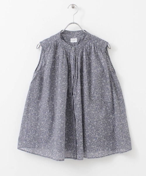 URBAN RESEARCH DOORS（アーバンリサーチドアーズ）の「フラワーギャザーブラウス（シャツ/ブラウス・レディース・ブルー系その他/ブラック・ONE）」の9枚目の写真