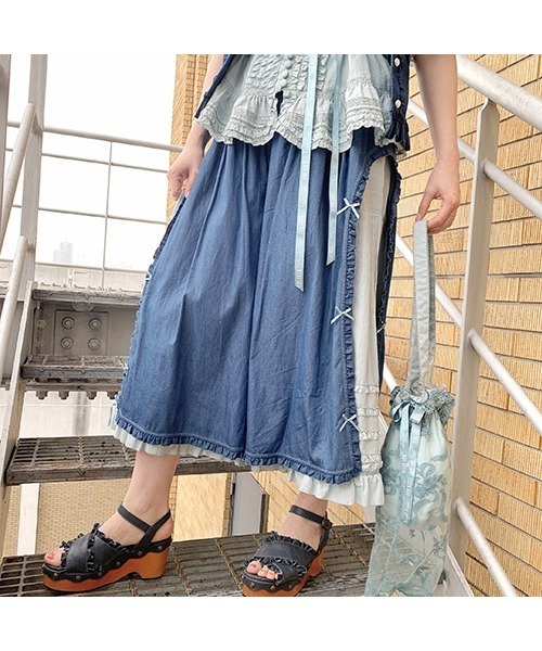 PINK HOUSE（ピンクハウス）の「ハートフルチュールバッグ（ボディバッグ/ウエストポーチ・レディース・ブラック/ピンク/アイボリー/アクア・フリー）」の15枚目の写真