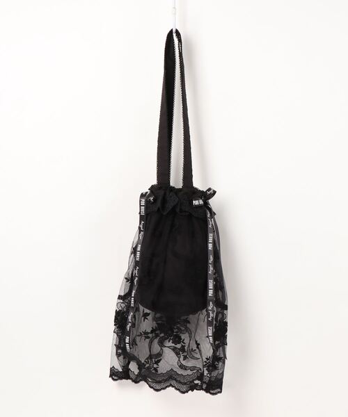 PINK HOUSE（ピンクハウス）の「ハートフルチュールバッグ（ボディバッグ/ウエストポーチ・レディース・ブラック/ピンク/アイボリー/アクア・フリー）」の12枚目の写真