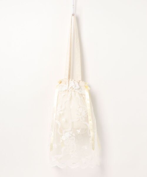 PINK HOUSE（ピンクハウス）の「ハートフルチュールバッグ（ボディバッグ/ウエストポーチ・レディース・ブラック/ピンク/アイボリー/アクア・フリー）」の13枚目の写真