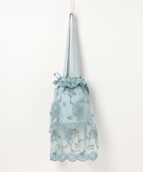 PINK HOUSE（ピンクハウス）の「ハートフルチュールバッグ（ボディバッグ/ウエストポーチ・レディース・ブラック/ピンク/アイボリー/アクア・フリー）」の14枚目の写真