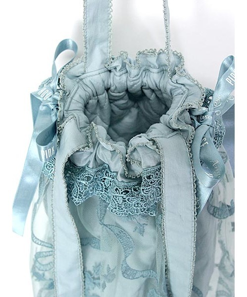 PINK HOUSE（ピンクハウス）の「ハートフルチュールバッグ（ボディバッグ/ウエストポーチ・レディース・ブラック/ピンク/アイボリー/アクア・フリー）」の19枚目の写真