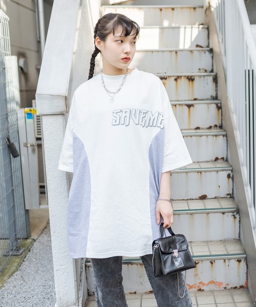 RASVOA（ラスボア）の「リメイク風切替ワンピース（ワンピース・レディース・オフホワイト/ブラック/ブルー・FREE）」の9枚目の写真