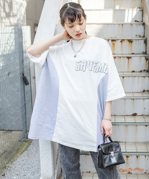 RASVOA（ラスボア）の「リメイク風切替ワンピース（ワンピース・レディース・オフホワイト/ブラック/ブルー・FREE）」の10枚目の写真