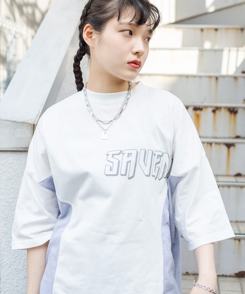 RASVOA（ラスボア）の「リメイク風切替ワンピース（ワンピース・レディース・オフホワイト/ブラック/ブルー・FREE）」の11枚目の写真