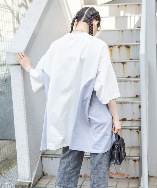 RASVOA（ラスボア）の「リメイク風切替ワンピース（ワンピース・レディース・オフホワイト/ブラック/ブルー・FREE）」の13枚目の写真