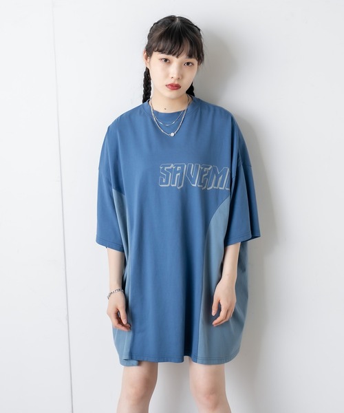 RASVOA（ラスボア）の「リメイク風切替ワンピース（ワンピース・レディース・オフホワイト/ブラック/ブルー・FREE）」の14枚目の写真