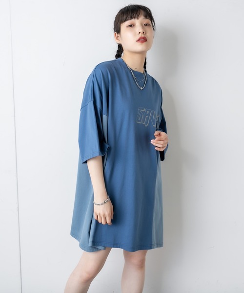 RASVOA（ラスボア）の「リメイク風切替ワンピース（ワンピース・レディース・オフホワイト/ブラック/ブルー・FREE）」の15枚目の写真