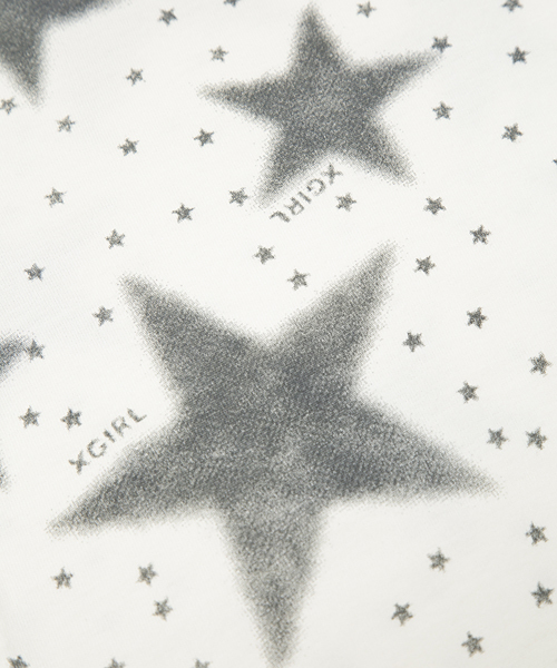 X-girl Stages（エックスガールステージス）の「L/S TEE PENCIL STAR(12M～3T)（Tシャツ/カットソー・キッズ・ホワイト/アッシュ/ピンク・12M/3T/2T）」の5枚目の写真