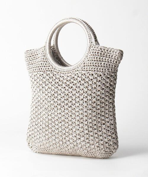 BEAUTY&YOUTH UNITED ARROWS（ビューティーアンドユースユナイテッドアローズ）の「BY リングハンドルミニトートバッグ ◆（ハンドバッグ・レディース・ライトグレー/ブラック/ターコイズブルー・FREE）」の5枚目の写真