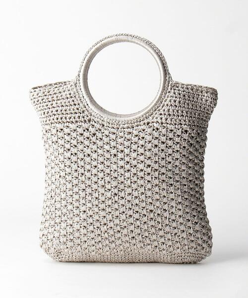 BEAUTY&YOUTH UNITED ARROWS（ビューティーアンドユースユナイテッドアローズ）の「BY リングハンドルミニトートバッグ ◆（ハンドバッグ・レディース・ライトグレー/ブラック/ターコイズブルー・FREE）」の6枚目の写真