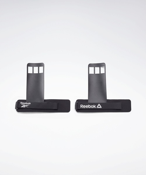 Reebok(リーボック)の「ユナイテッド バイ フィットネス トレーニング ハンド グリップス / United By Fitness Training Hand Grips(スポーツグッズ・メンズ・ブラック・SMALL/MEDIUM)」の1枚目の写真
