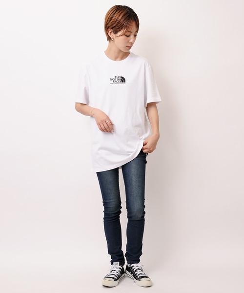 THE NORTH FACE（ザノースフェイス）の「THE NORTH FACE (ザ・ノース フェイス) SS FINE ALP TEE 3 Tシャツ（Tシャツ/カットソー・レディース・ブラック/ホワイト×ブラック・S/M/L/XL/XXL）」の5枚目の写真