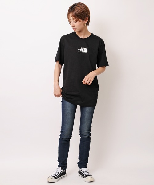THE NORTH FACE（ザノースフェイス）の「THE NORTH FACE (ザ・ノース フェイス) SS FINE ALP TEE 3 Tシャツ（Tシャツ/カットソー・レディース・ブラック/ホワイト×ブラック・S/M/L/XL/XXL）」の11枚目の写真