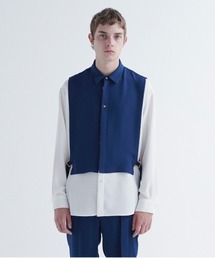 CULLNI | 21-AW-016 　レイヤードベルトシャツ(シャツ/ブラウス)