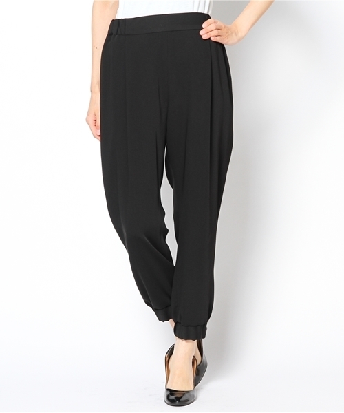 And A（アンドエー）の「イージージョガーパンツ（その他パンツ・レディース・ブラック/ネイビー・FREE）」の2枚目の写真