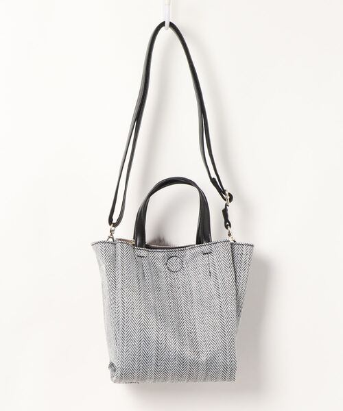 SAC(サック)の「人気手提げツイード素材フォックスファーチャーム付きハンドバッグ SAC unit(ハンドバッグ・レディース・ブラック/レッド/グリーン・FREE)」の4枚目の写真