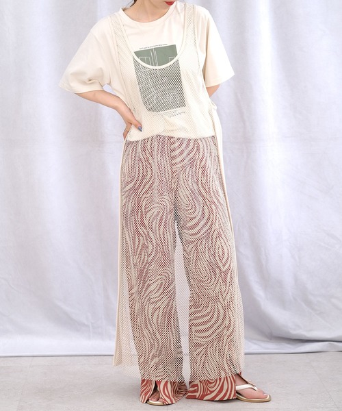 ＡＮＤＪ（アンドジェイ）の「ゼブラ柄フロントスリットイージーパンツ（その他パンツ・レディース・ベージュ/ブラック/テラコッタ・M）」の21枚目の写真