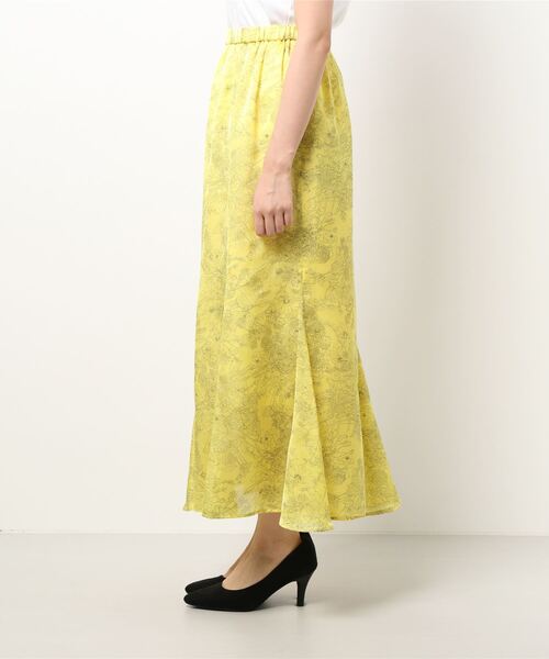 RIVE DROITE（リヴドロワ）の「ドローイングフラワースカート（スカート・レディース・イエロー/グリーン・FREE）」の19枚目の写真