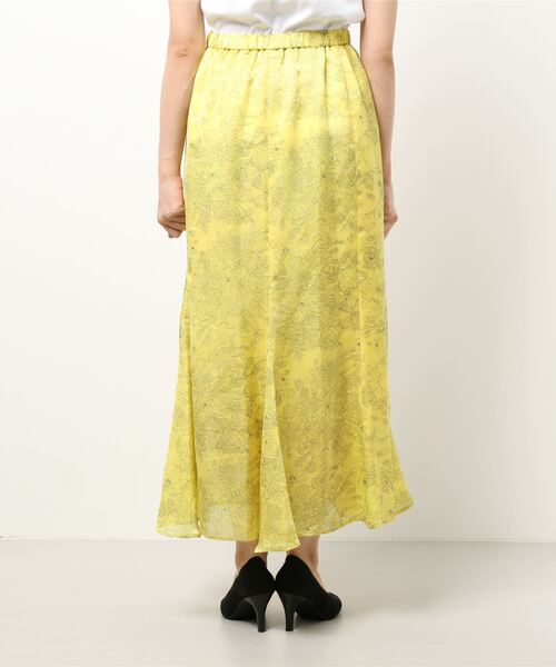 RIVE DROITE（リヴドロワ）の「ドローイングフラワースカート（スカート・レディース・イエロー/グリーン・FREE）」の7枚目の写真