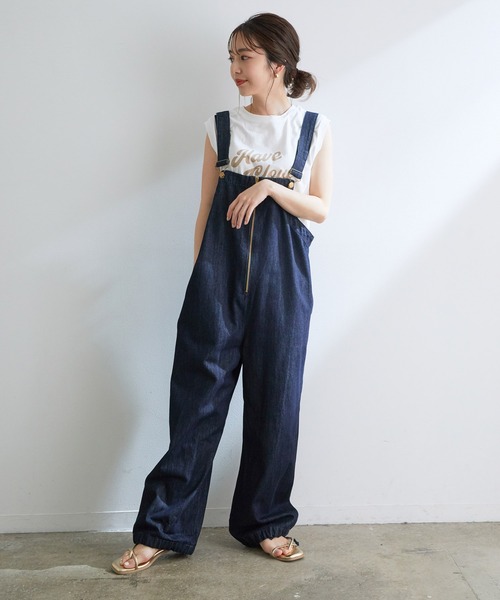 VIS（ビス）の「グラフィックアソートフレンチTシャツ（Tシャツ/カットソー・レディース・スミクロ/ベージュ/ホワイト・FREE）」の22枚目の写真