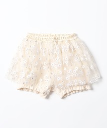 KP（ケーピー）の「チュール花ラメプリントのスカート付きブルマ(Free/80-90cm)（スカート・キッズ）」