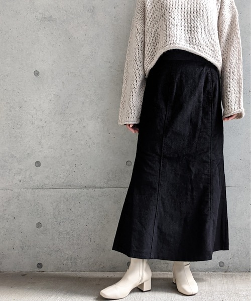 Per sist ence(パーシエンス)の「Per sist ence/パーシエンス コーデュロイスカート(スカート・レディース・ブラック/ブラウン/アイボリー・FREE)」の3枚目の写真