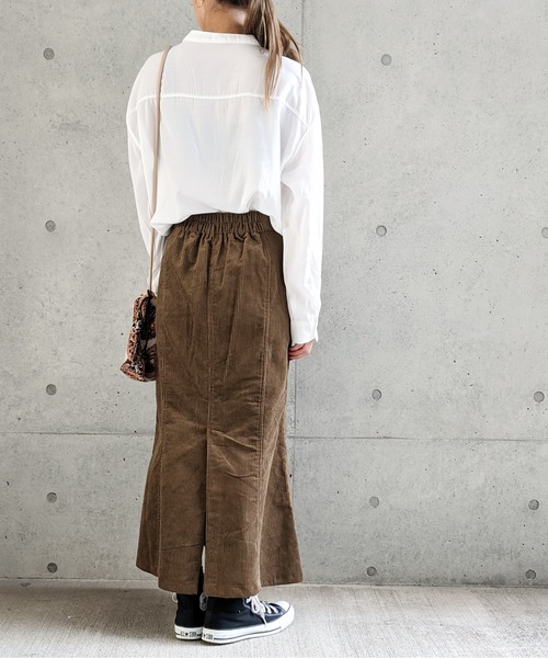 Per sist ence(パーシエンス)の「Per sist ence/パーシエンス コーデュロイスカート(スカート・レディース・ブラック/ブラウン/アイボリー・FREE)」の12枚目の写真