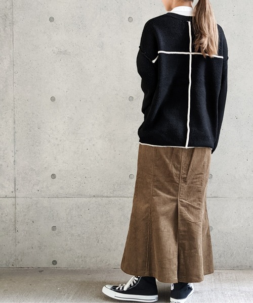 Per sist ence(パーシエンス)の「Per sist ence/パーシエンス コーデュロイスカート(スカート・レディース・ブラック/ブラウン/アイボリー・FREE)」の16枚目の写真