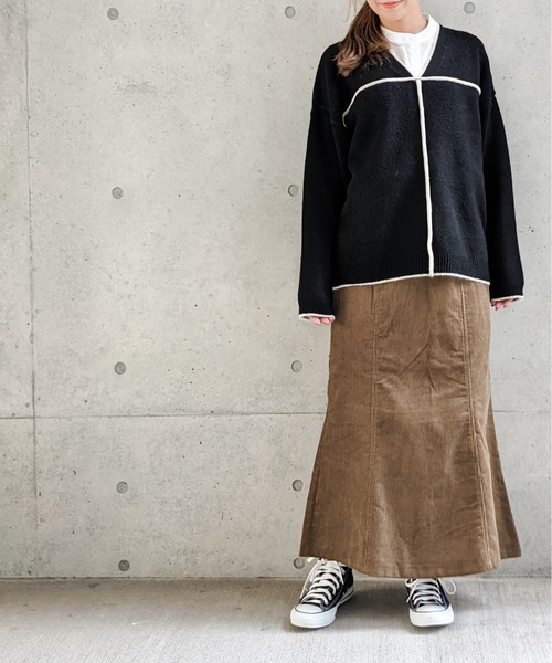 Per sist ence(パーシエンス)の「Per sist ence/パーシエンス コーデュロイスカート(スカート・レディース・ブラック/ブラウン/アイボリー・FREE)」の20枚目の写真