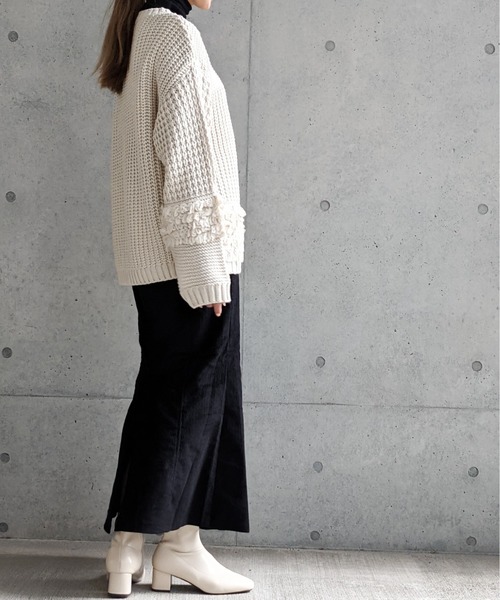 Per sist ence(パーシエンス)の「Per sist ence/パーシエンス コーデュロイスカート(スカート・レディース・ブラック/ブラウン/アイボリー・FREE)」の11枚目の写真