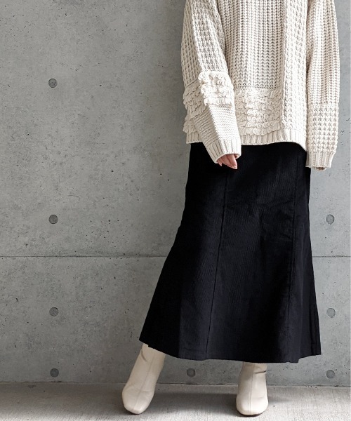 Per sist ence(パーシエンス)の「Per sist ence/パーシエンス コーデュロイスカート(スカート・レディース・ブラック/ブラウン/アイボリー・FREE)」の9枚目の写真