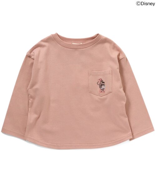 Seraph（セラフ）の「ディズニーキャラクター イレヘムロングTシャツ（Tシャツ/カットソー・キッズ・レッド/ピンク/サーモンピンク/ブラウン・120/95/100/80/140/110/130/90）」の9枚目の写真