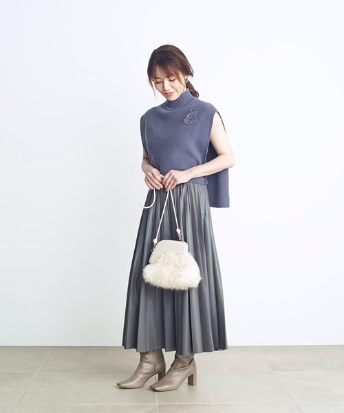 SNIDEL スナイデル レザープリーツスカート SNIDEL（スナイデル）の「レザープリーツスカート（スカート