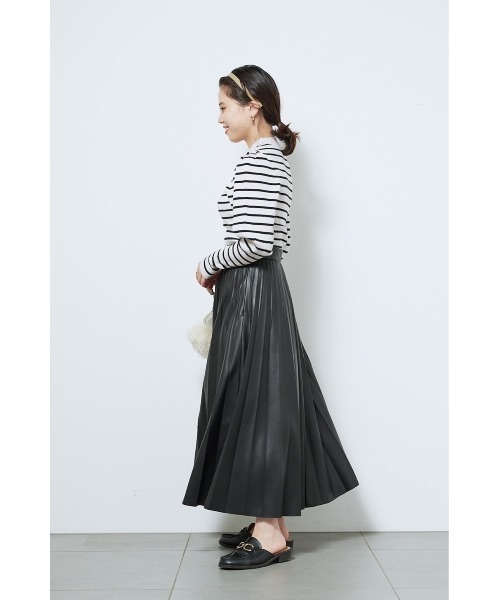 SNIDEL（スナイデル）の「レザープリーツスカート（スカート）」 - WEAR