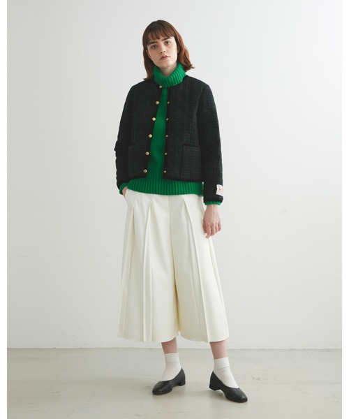 Traditional Weatherwear(トラディショナルウェザーウェア)の「【HEAT TWEED】ARKLEY/アークリー(ノーカラージャケット・レディース・ブラック系その他/グレー系その他・36/34)」の5枚目の写真